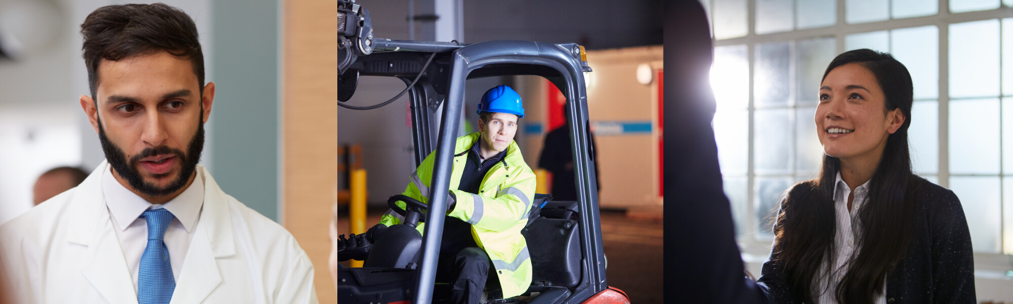 what we do banner with peoples faces 