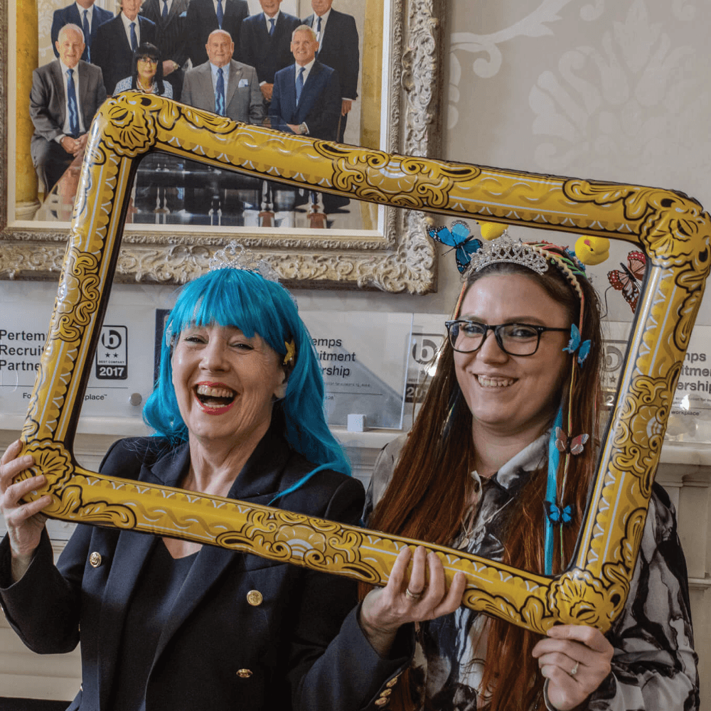 Staff from a Meriden-based recruitment specialist donned brightly coloured wigs, tiaras and crowns last week to raise money for charity. 