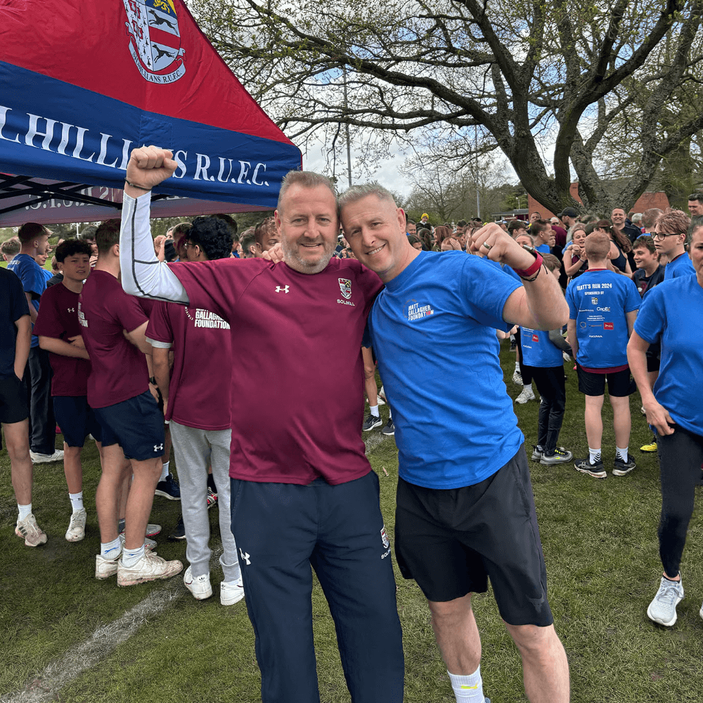 Matt and Marty pictured at the fun run Solihull
